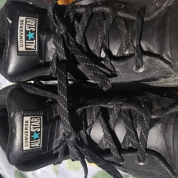 Converse All Star High-Top Black Sneakers Mens Size 9 - Picture 2 of 12